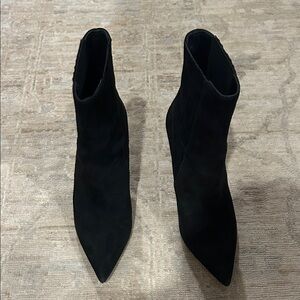 Veronica Beard Black Suede Women's Ankle Boots